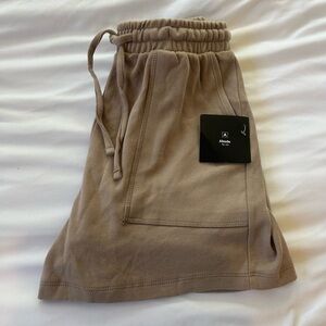 Alo Yoga Tan Drawstring Shorts